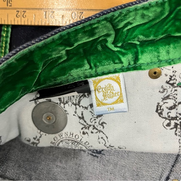 Crown Holder Jeans Vintage Rare Denim Straight Men's W38 L34 - Picture 9 of 12